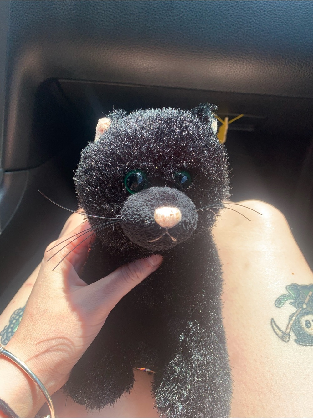 Webkinz Black Plush Cat Stuffed Animal - Soft Toy with Green Eyes